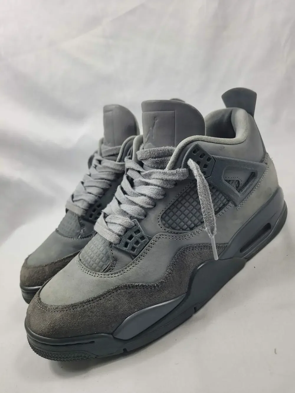 Air Jordan 4 Retro Wet Cement Smoke Grey FQ7928-001 Men's Sneakers Size 9
